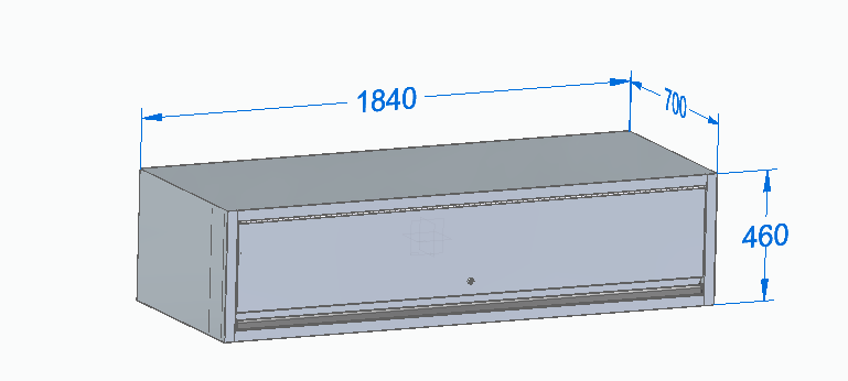 72 Inch Overhead Cabinet